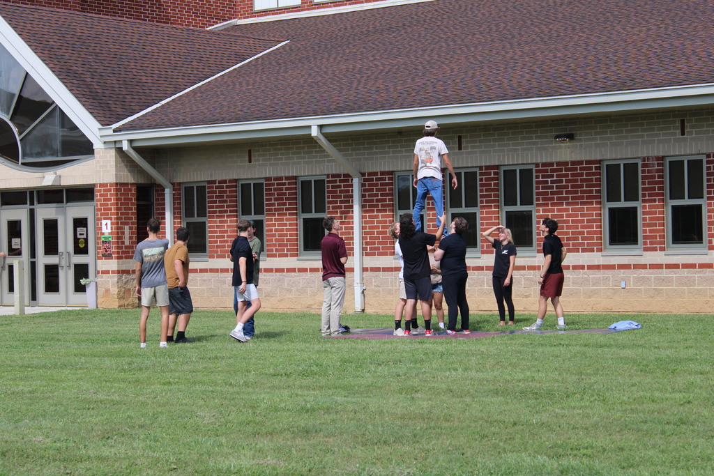 Decorating, Cheering, Playing football 