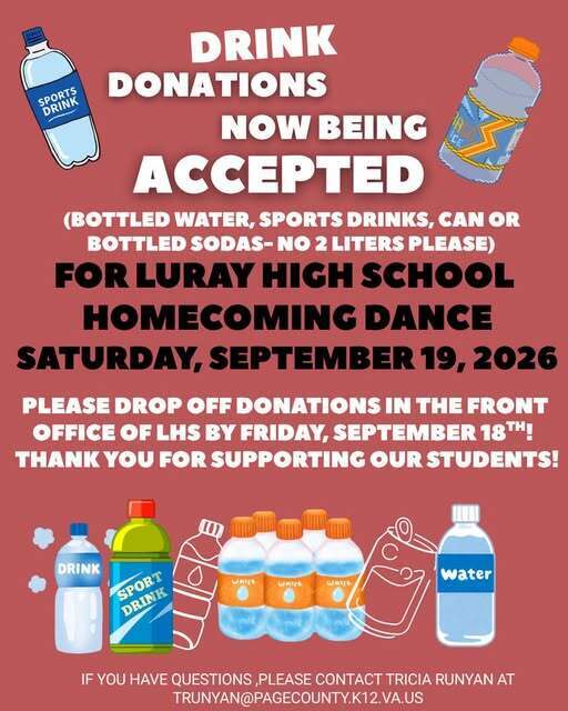 DRINKS NEEDED FOR HC DANCE