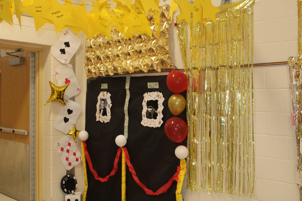 Hall decorating for Homecoming 
