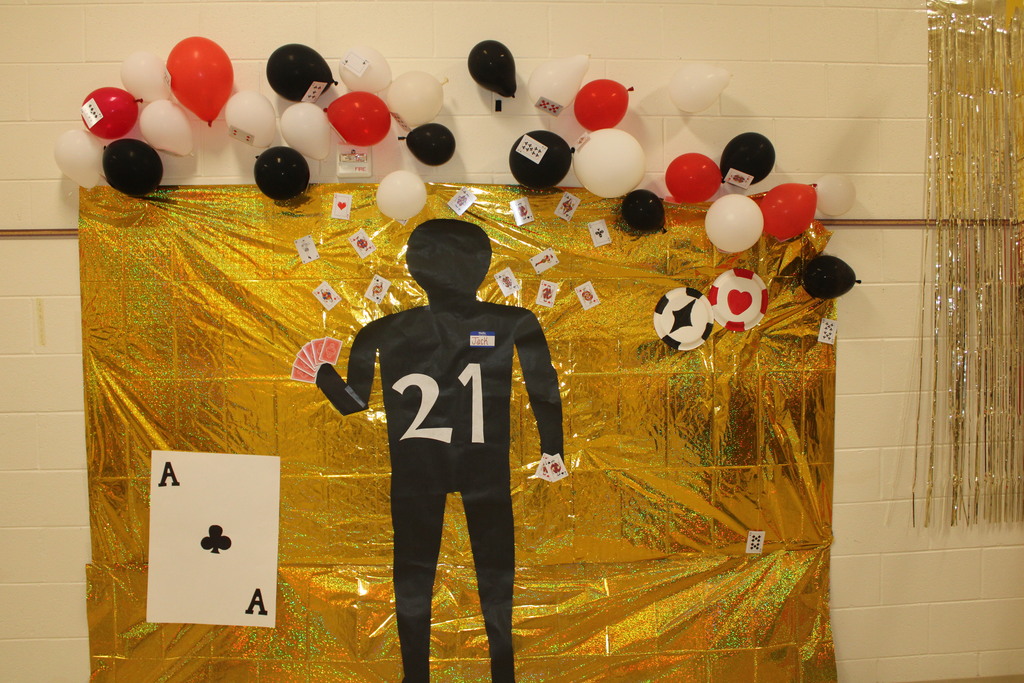 Hall decorating for Homecoming 