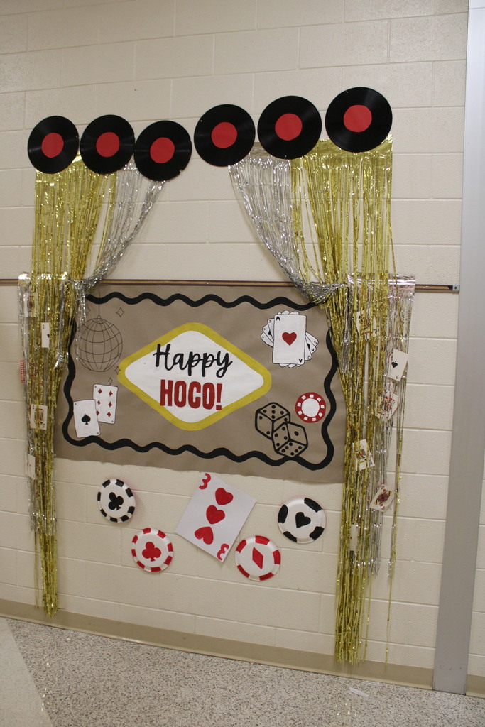 Hall decorating for Homecoming 