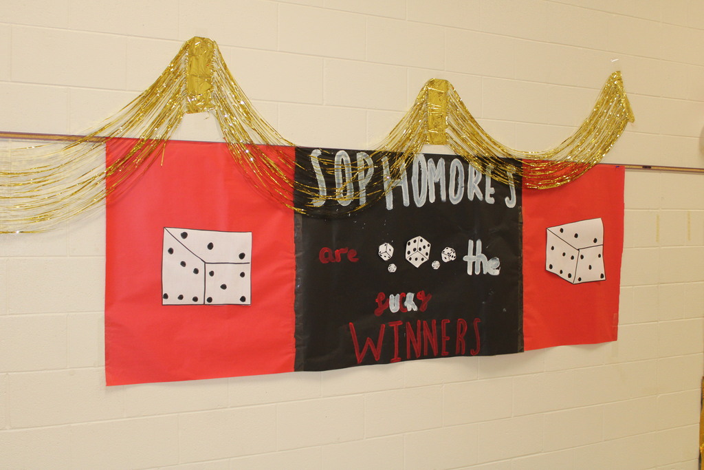 Hall decorating for Homecoming 