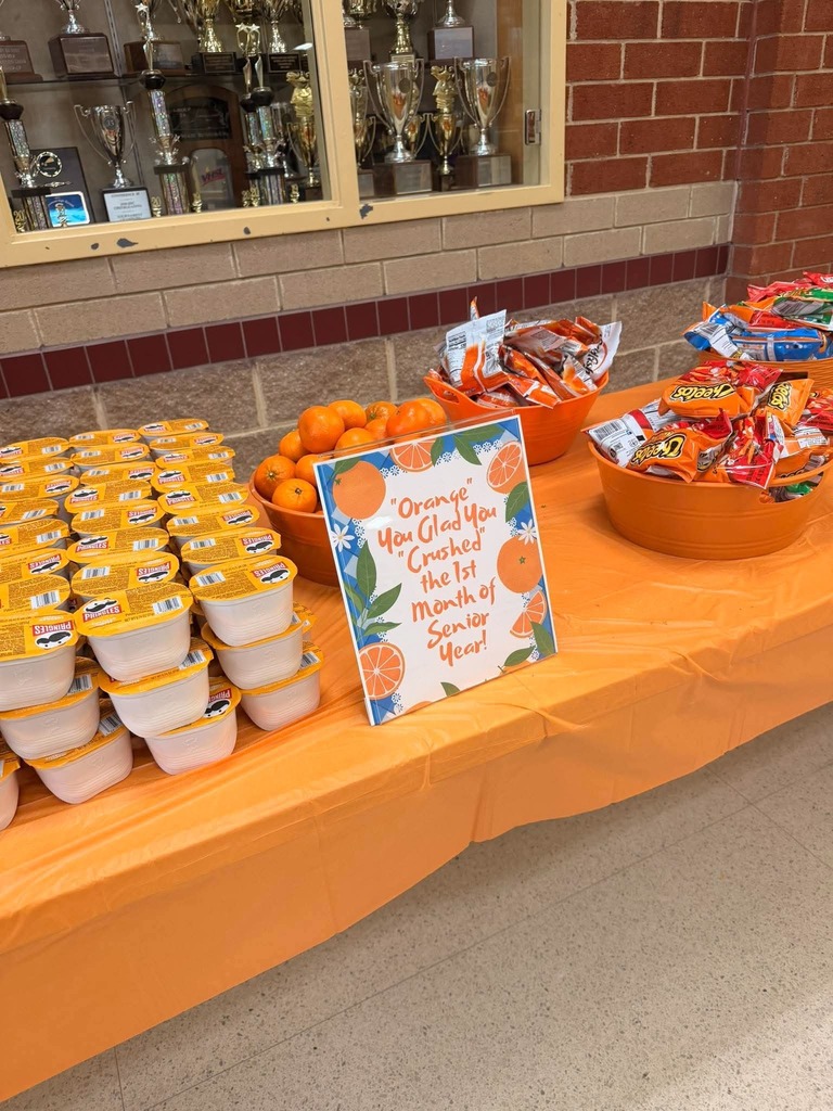 Senior Snack Day at LHS -Seniors were treated to all kinds of Orange snacks for the month of September.