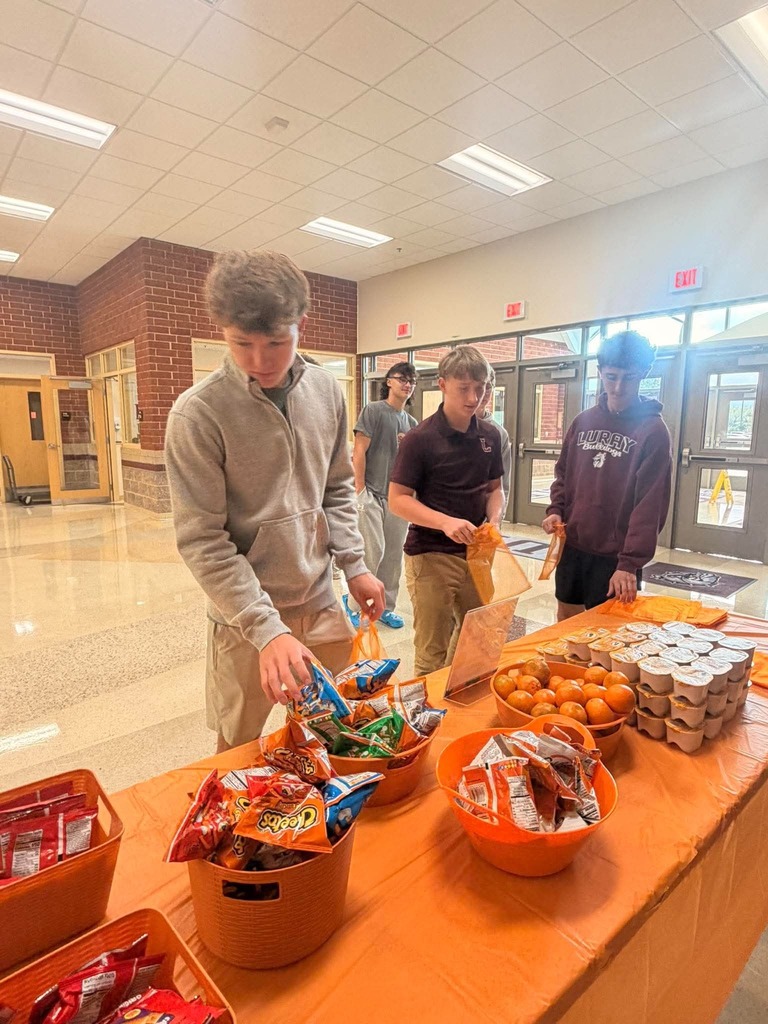 Senior Snack Day at LHS -Seniors were treated to all kinds of Orange snacks for the month of September.