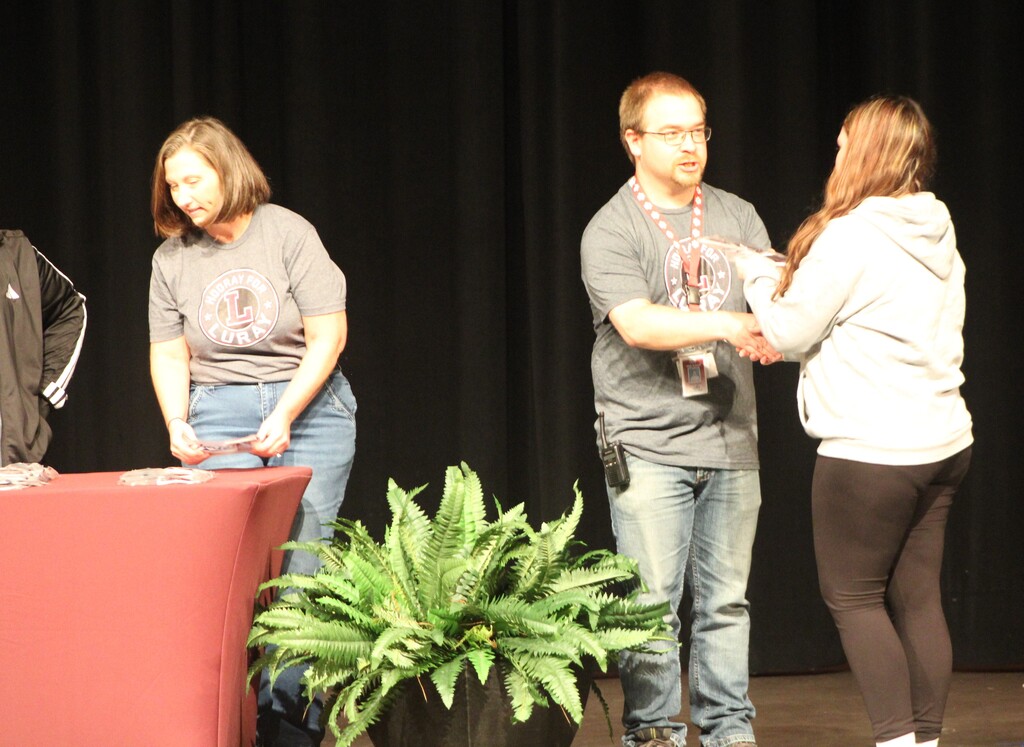 Students at LHS recognized for GPA of 3.5 or higher for the 2025-2026 school year.