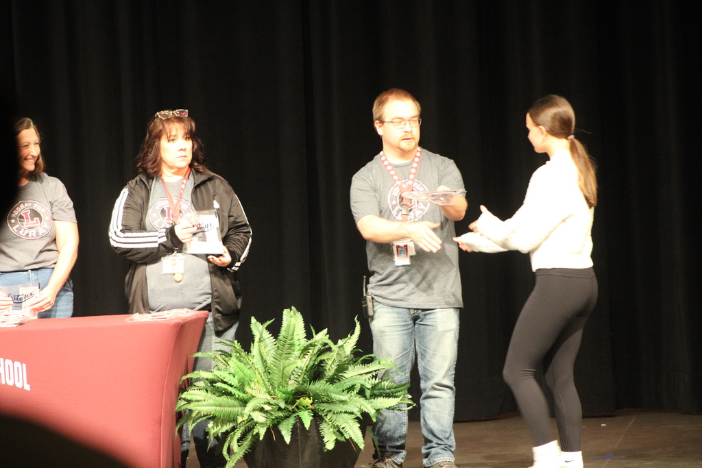 Students at LHS recognized for GPA of 3.5 or higher for the 2025-2026 school year.