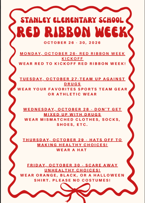 Red ribbon week flyer