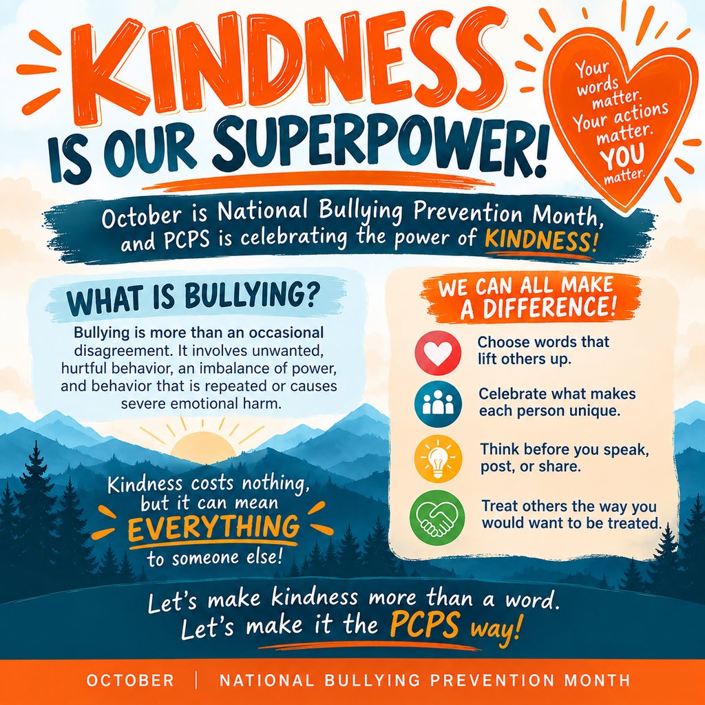 Kindness is Our Superpower. National Bullying Prevention Month