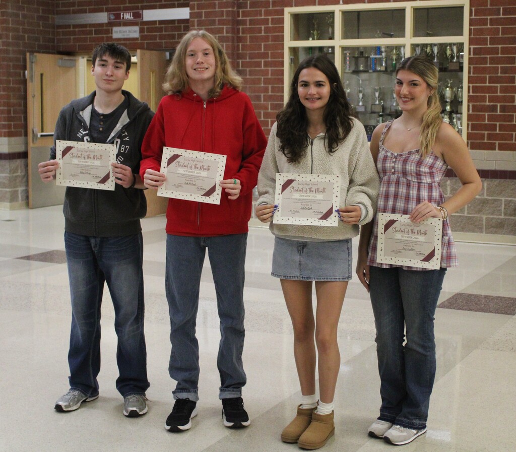 LHS Students of the Month September 