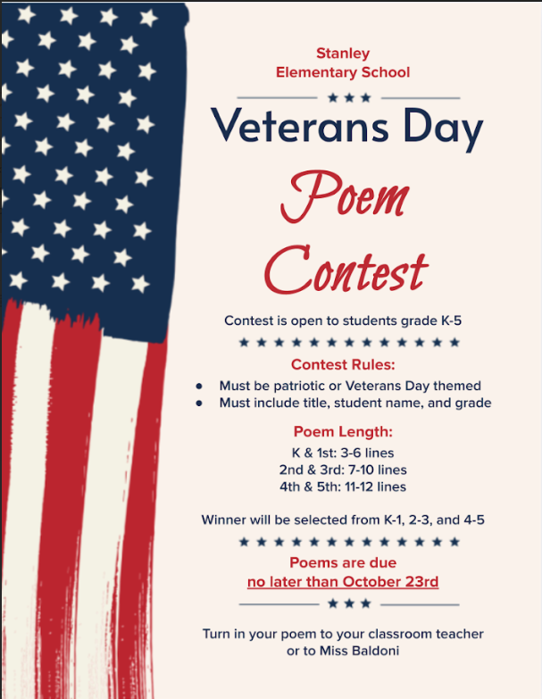 Poem Contest informational flyer