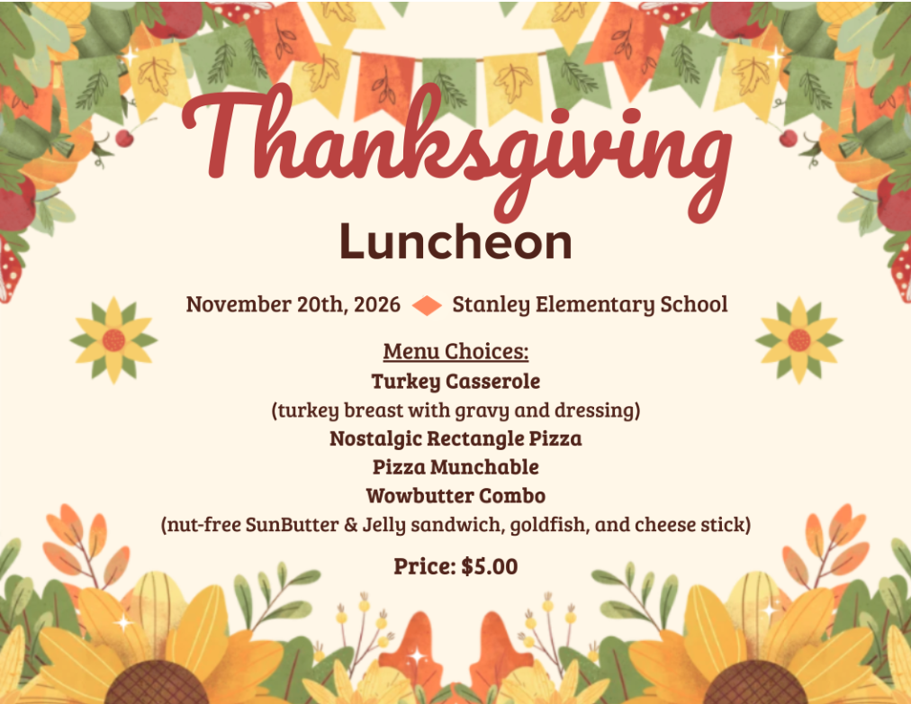 Thanksgiving Luncheon flyer
