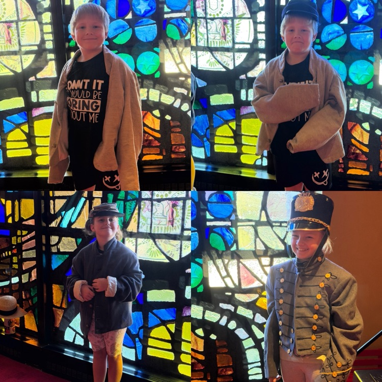 kids dressed in civil war era clothes 