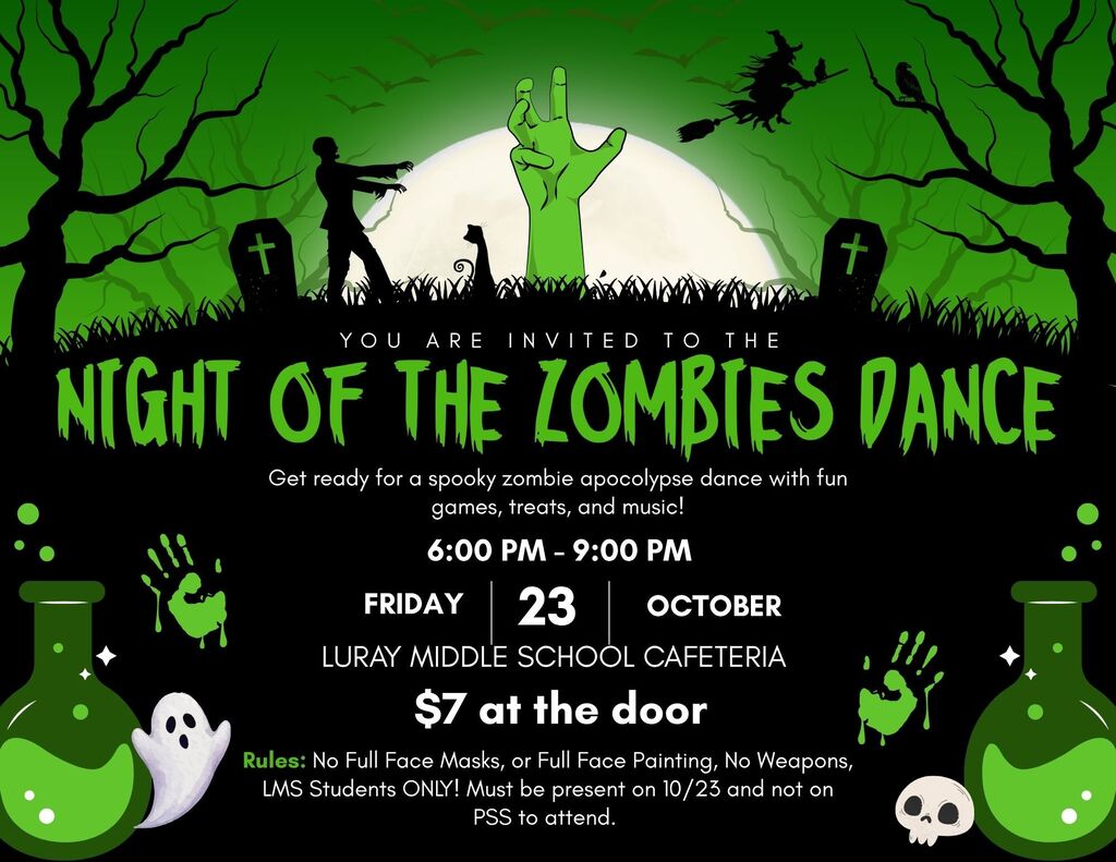 Luray Middle School Dance Flyer