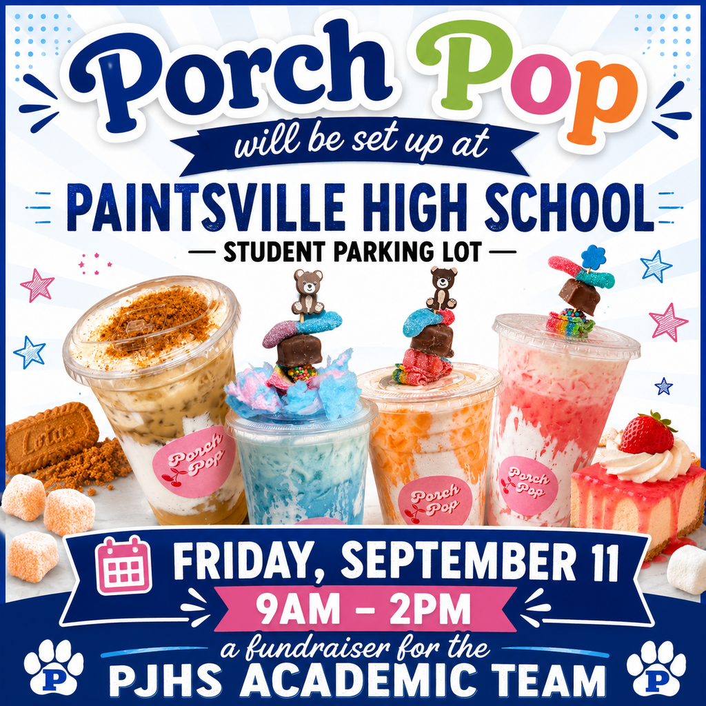 Porch Pop will be set up at PHS student parking lot Friday, September 11