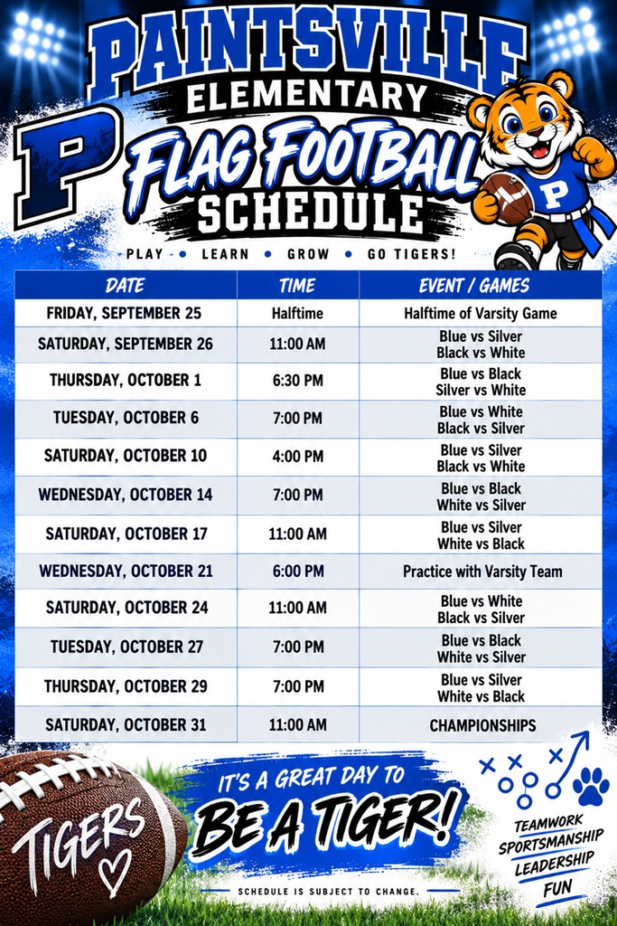 flag schedule 