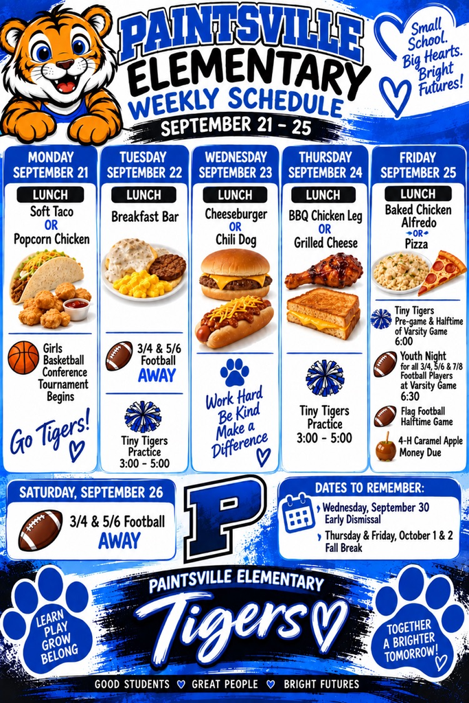 weekly schedule 