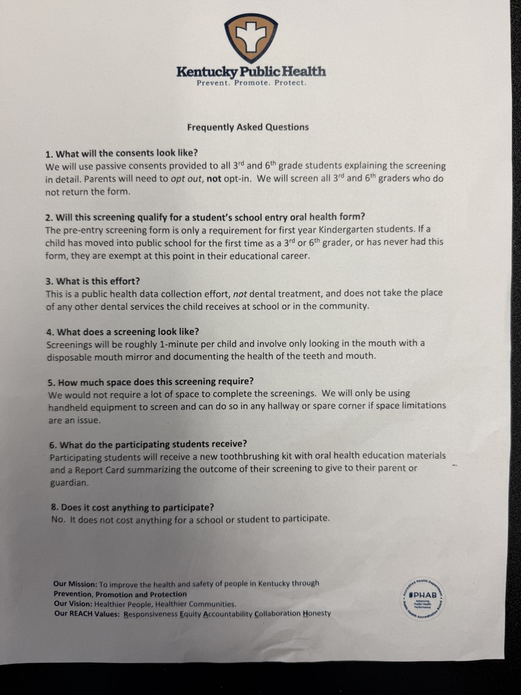 letter from Ky Dept of Health 