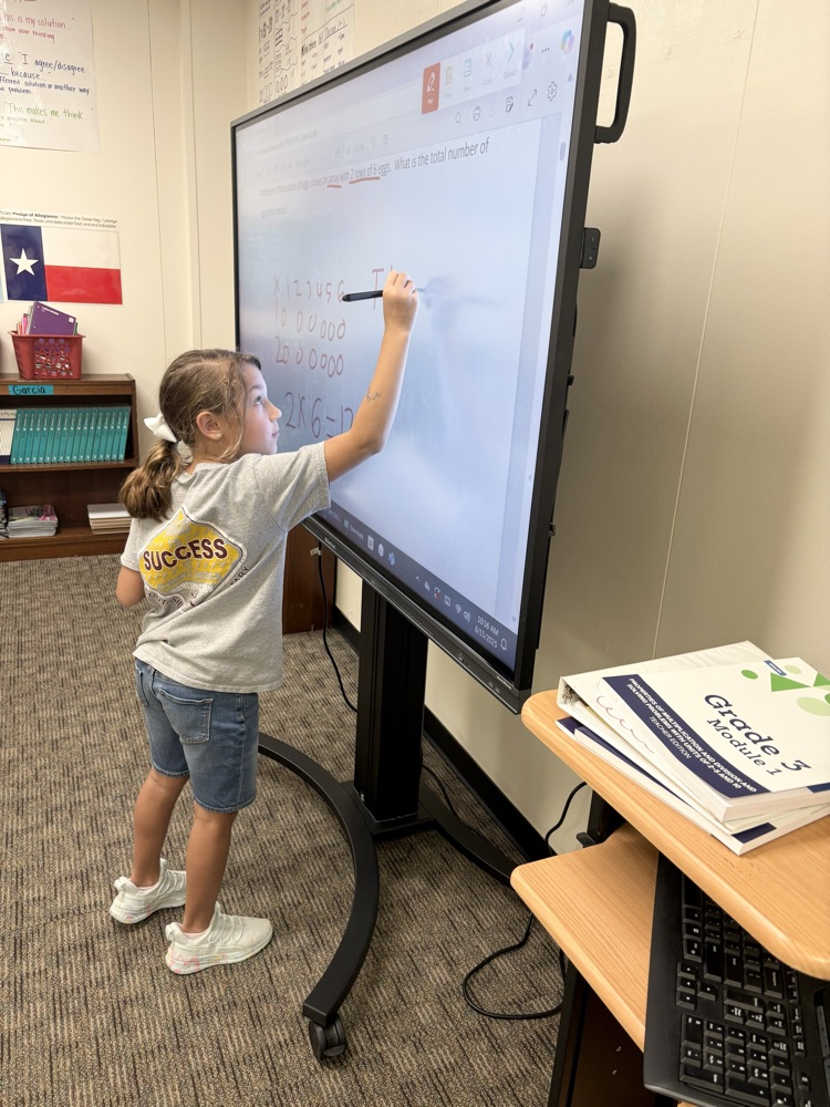 🧮 Math mode: ON ✅ Mrs. Garcia’s 3rd graders are multiplying the fun and the learning! 🐾✨ #WildcatNation #MathFun #MultiplicationMasters #PISDproud