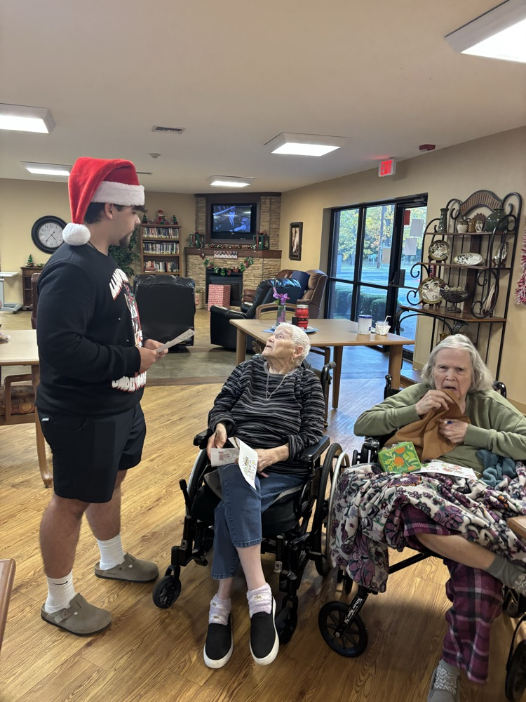 PHS Interact club brings joy to Legacy nursing home residents today! Such a blessing for all involved!!! Joy, joy, joy! ❤️Mrs. McGuire