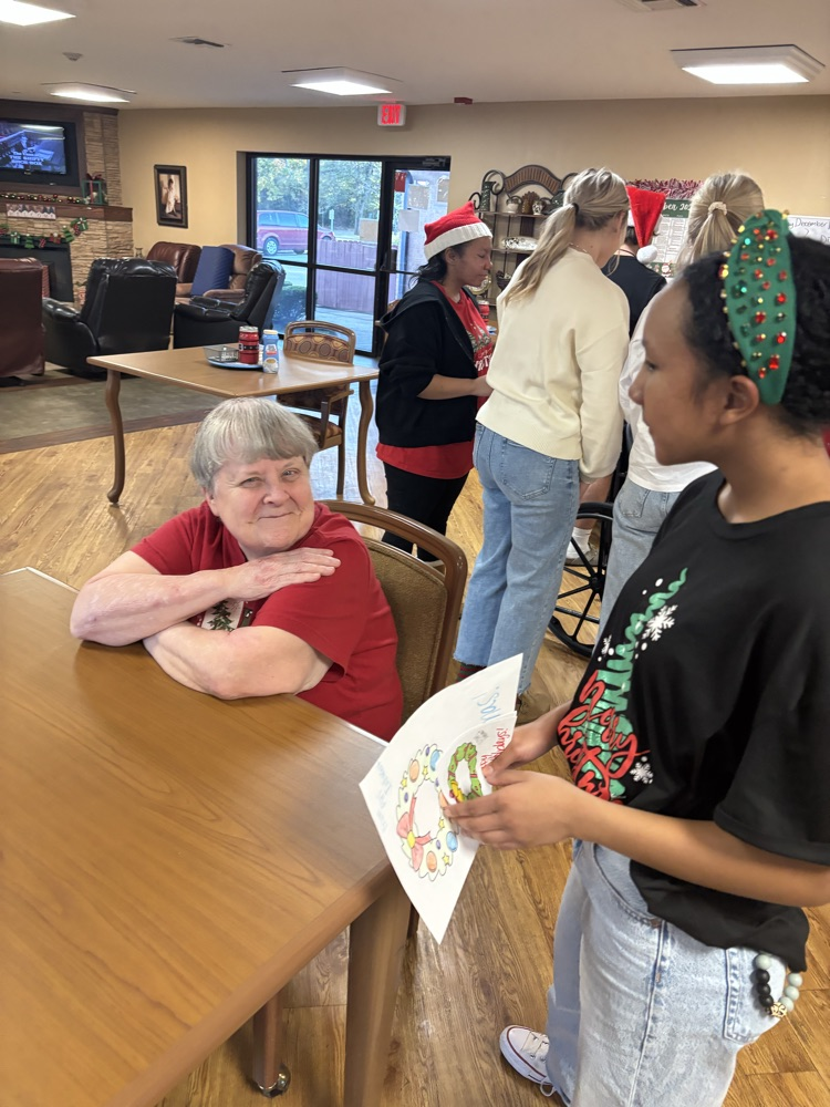 PHS Interact club brings joy to Legacy nursing home residents today! Such a blessing for all involved!!! Joy, joy, joy! ❤️Mrs. McGuire