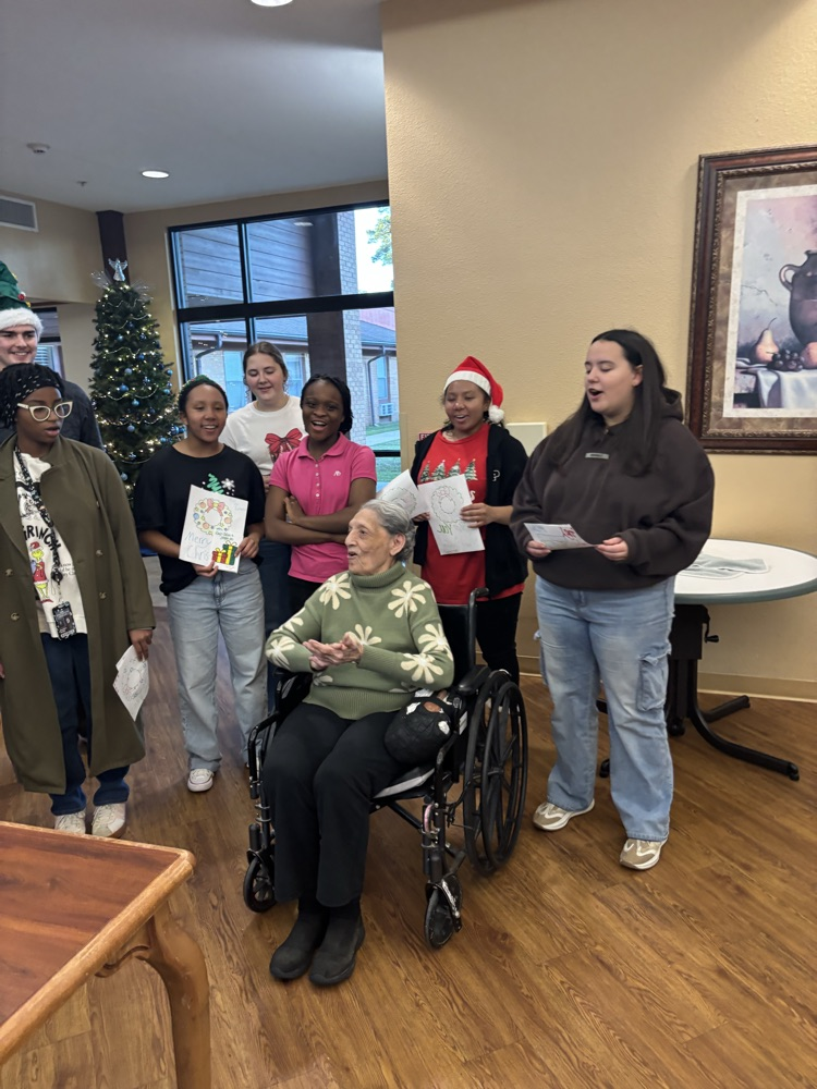 PHS Interact club brings joy to Legacy nursing home residents today! Such a blessing for all involved!!! Joy, joy, joy! ❤️Mrs. McGuire