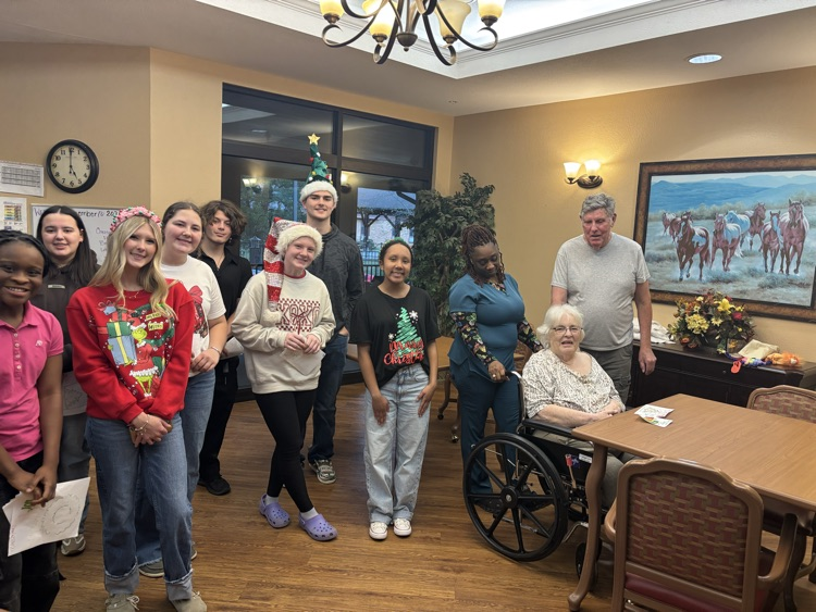 PHS Interact club brings joy to Legacy nursing home residents today! Such a blessing for all involved!!! Joy, joy, joy! ❤️Mrs. McGuire