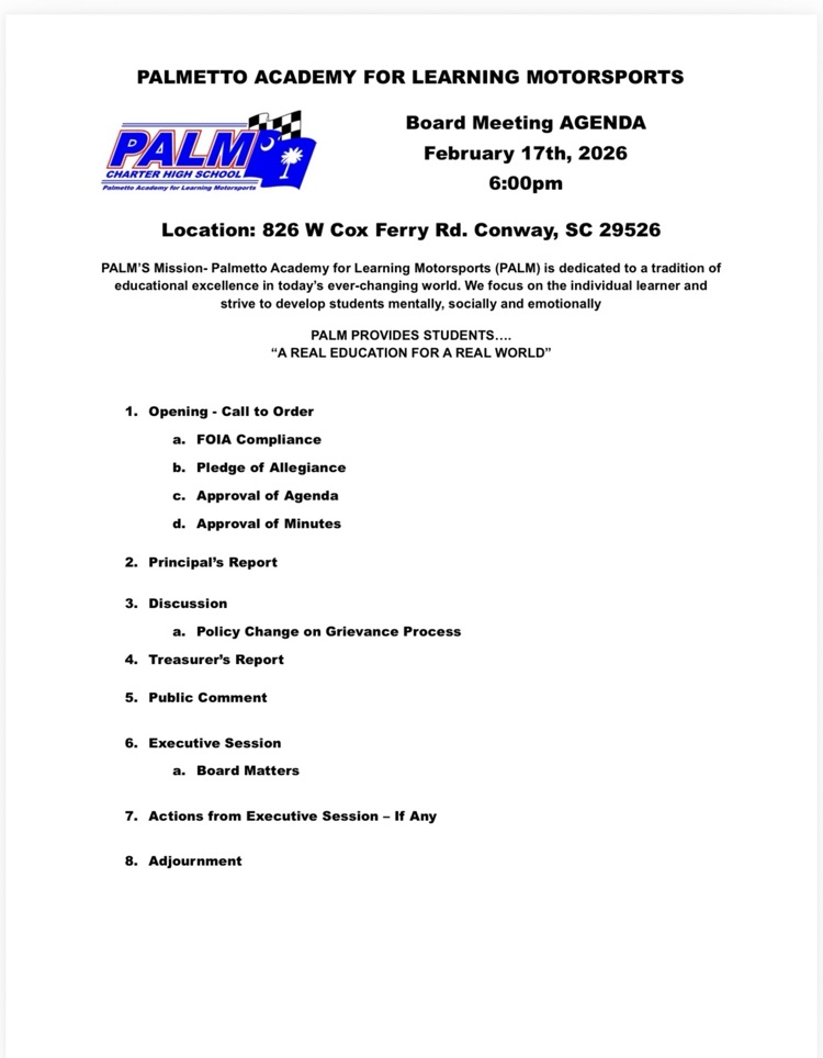 Board Meeting Agenda (2/17/26)