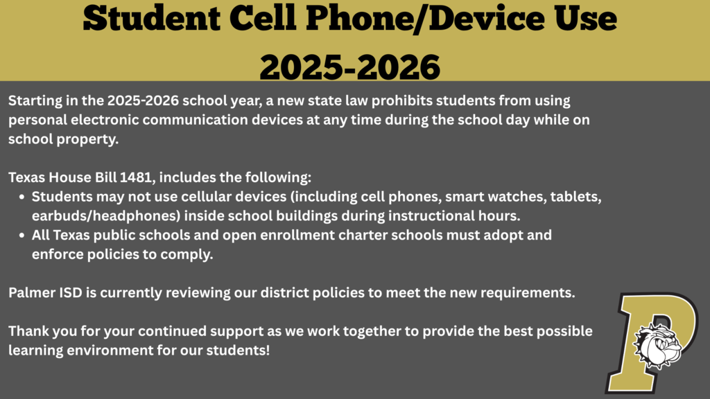 student cell phone/device use information 25-26
