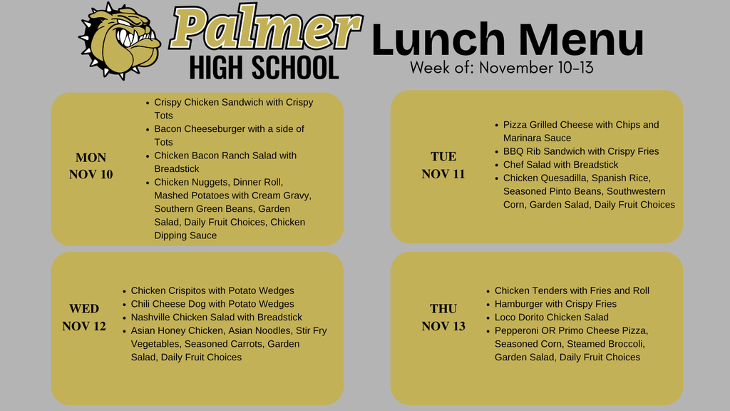 phs lunch menu