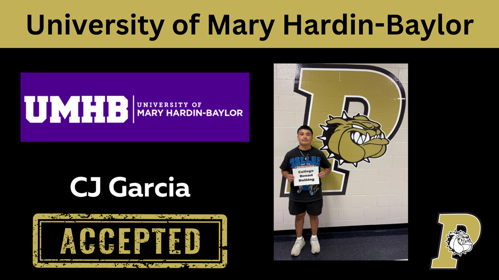 cj garcia acceptance to university of mary hardin baylor
