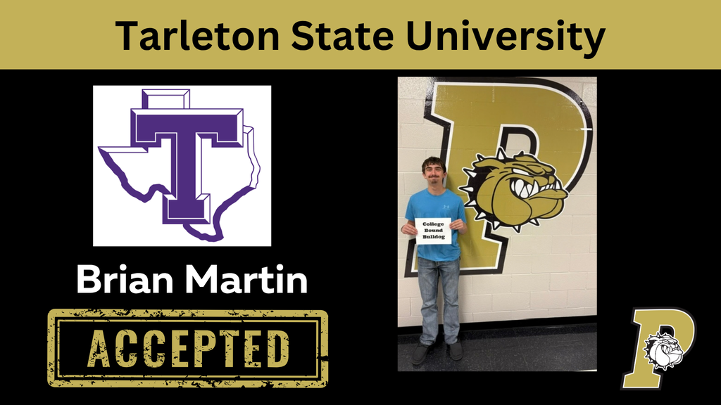 Brian accepted to tarleton
