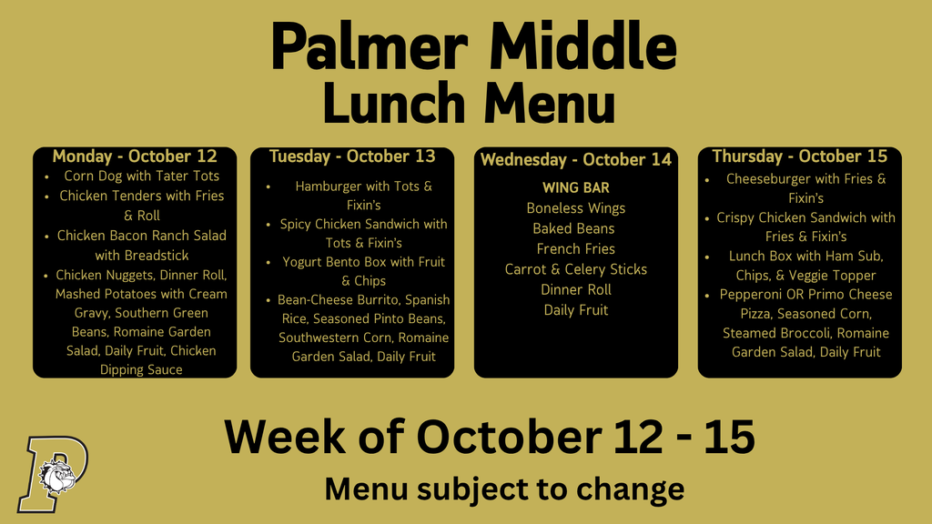 ms lunch menu for week of october 12 also available on website