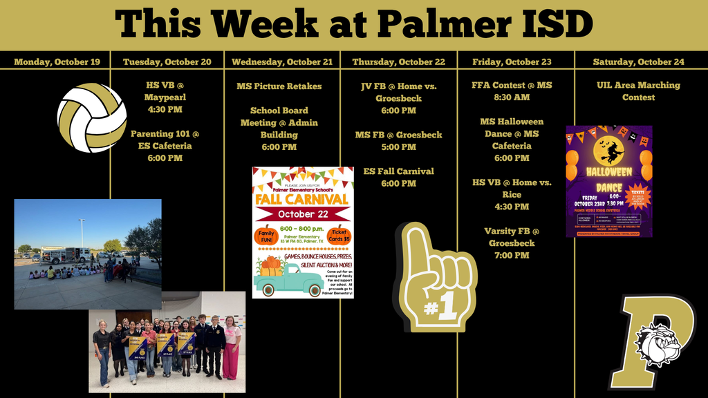 this week 10-19 also available on website calendar
