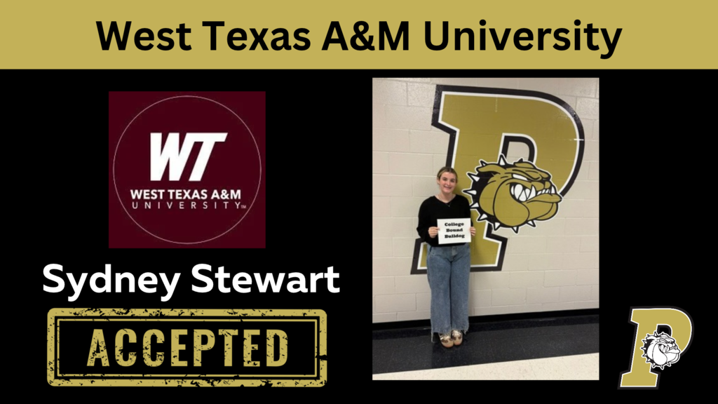 stewart accepted to west texas A&M