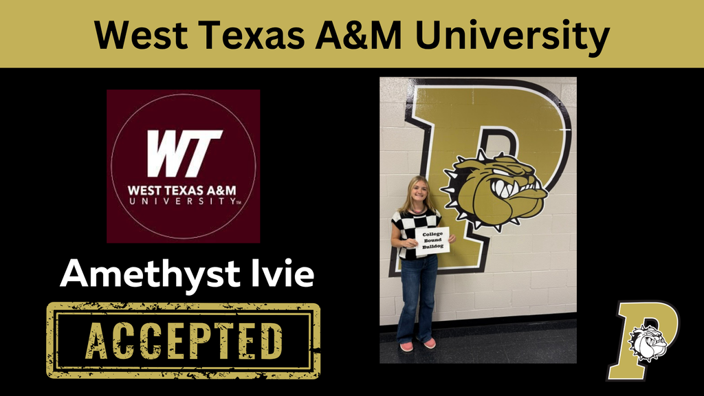 ivie accepted to west texas a&m