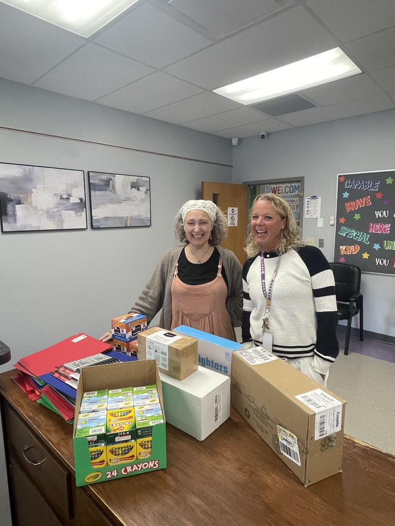 Pictured is Reyna and EES Principal Liz Kayzar