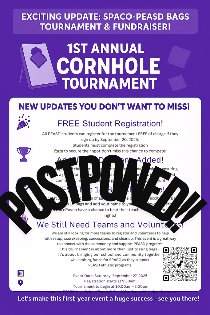 PEASD/SPACO Tournament  - POSTPONED!
