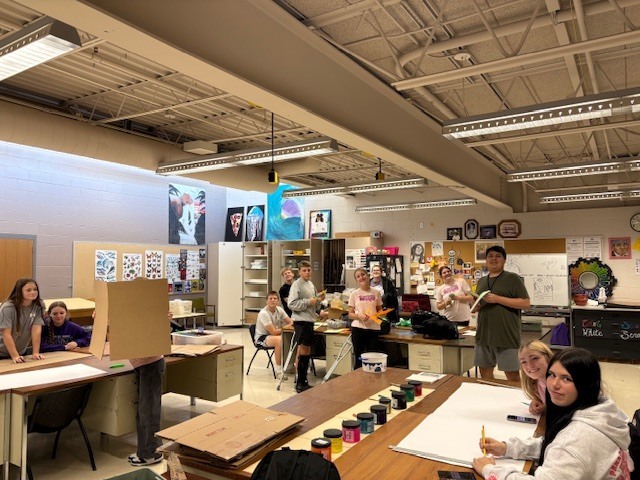 Homecoming prep during homeroom