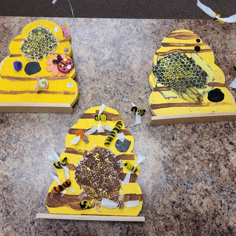 Finished beehives