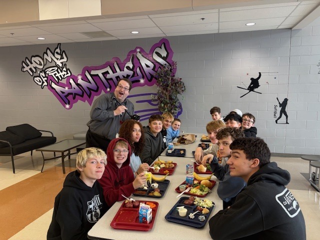 Mr. Smith performs an incredible song for students at lunch!