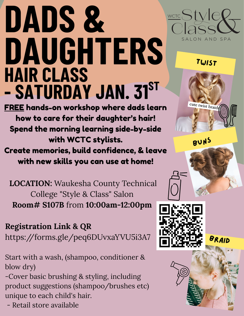 Dads and Daughters Hair Class 