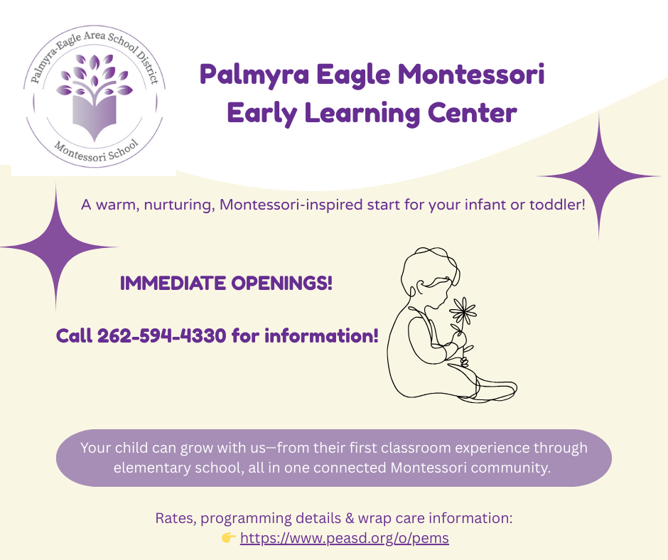 Openings at Montessori!