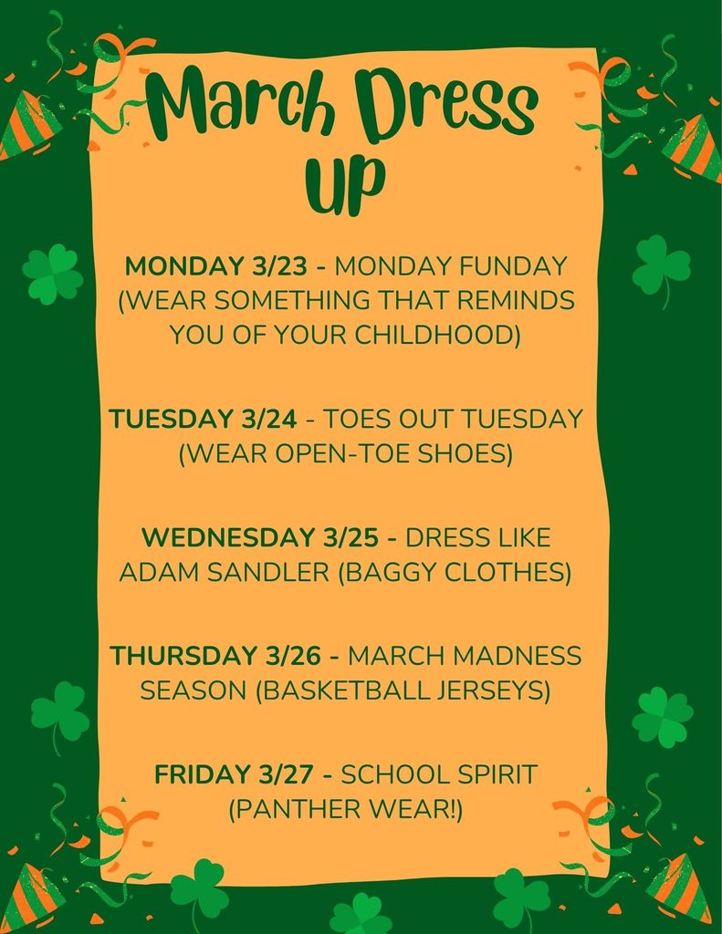March dress up days