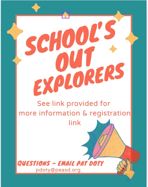 School's Out Explorers  Flyer - link provided with more information