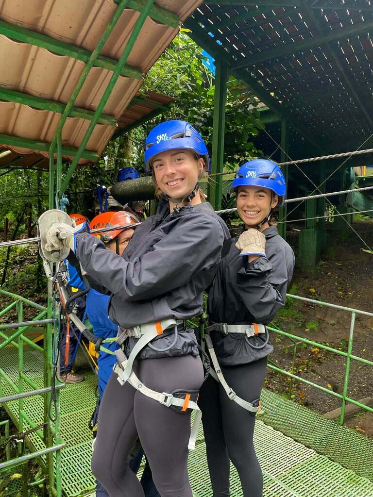 Baily on zipline