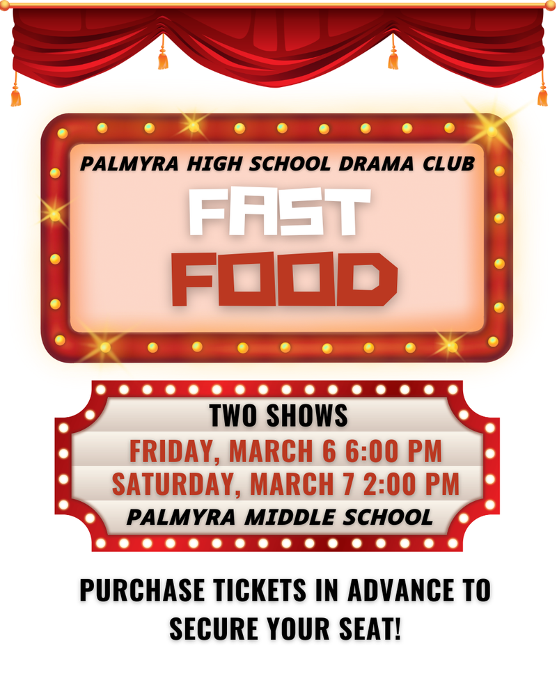 PHS Drama Fast Food- 2 shows