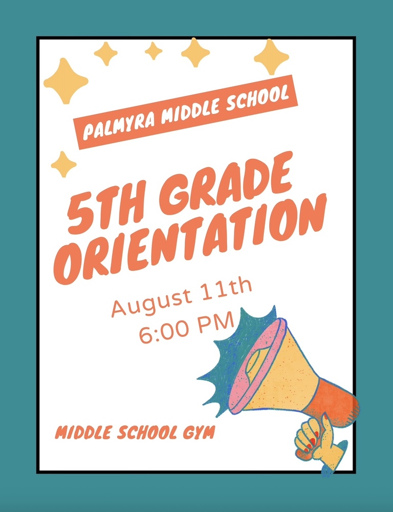 MS 5th Grade Orientation Aug 11 at 6PM