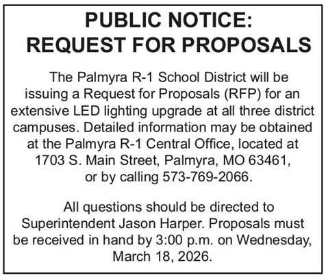 Public Notice - RFP