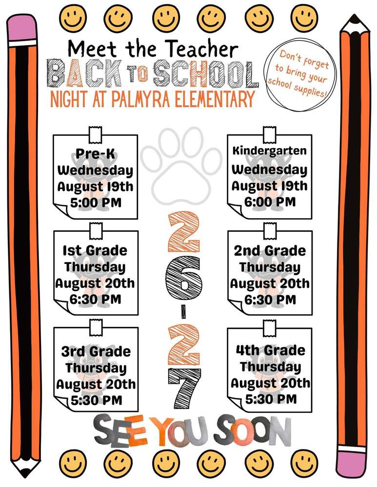 Meet the teacher back to school night