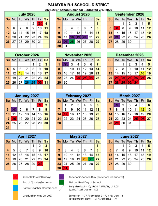 Palmyra R-1 School District athletic events for Tuesday, September 9th